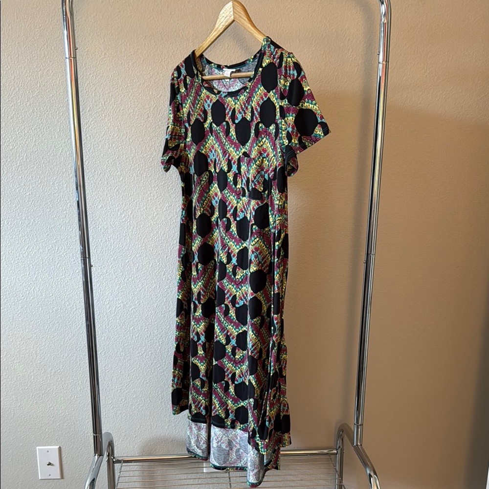 Colorful Minnie Mouse Geometric Patterned Dress